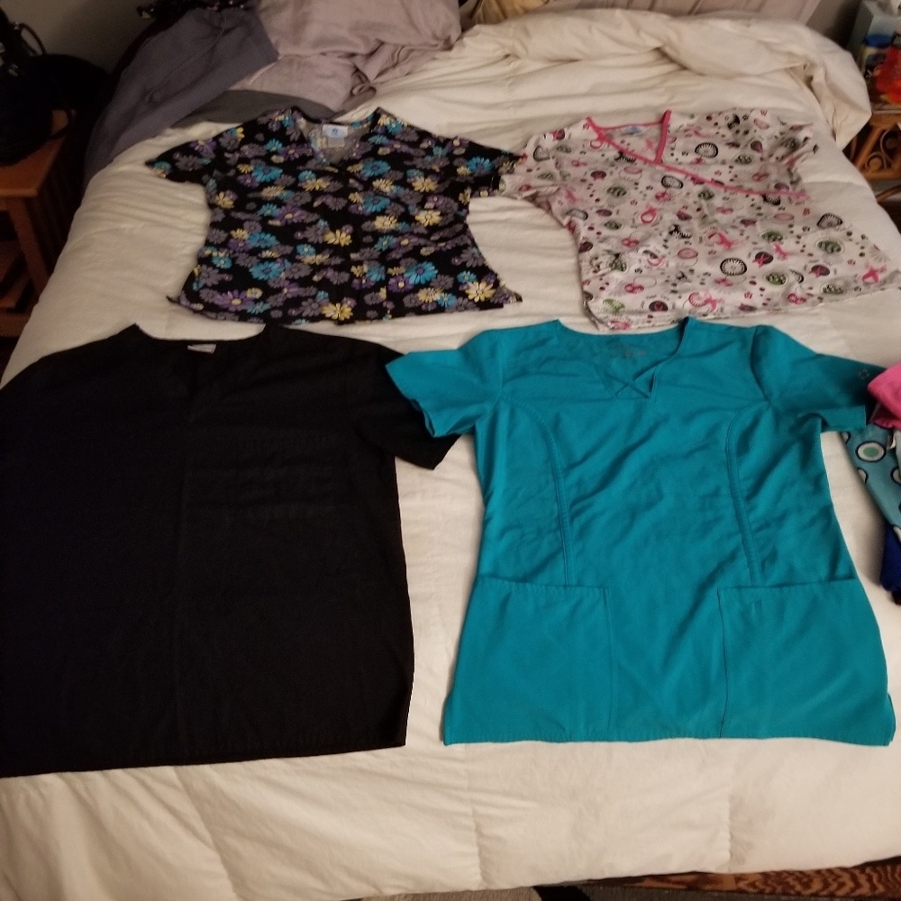 Scrubs size small. Owner ran front desk